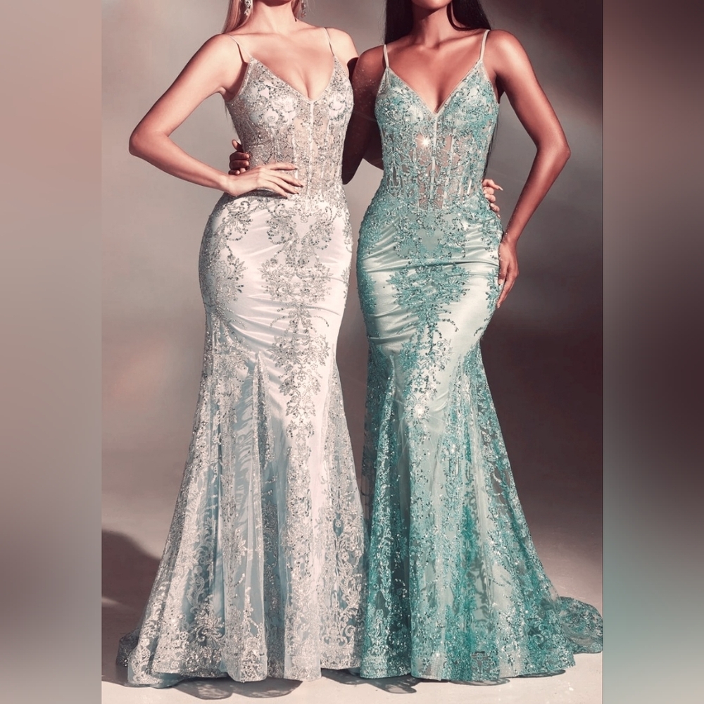 Captivate the Crowd in Cinderella Divine's Shimmering Sequin Gown